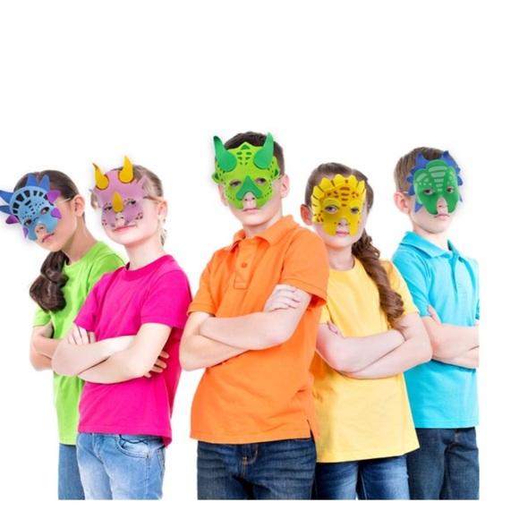 Dinosaur Foam Masks, 4 Pack, NWT - Picture 7 of 7